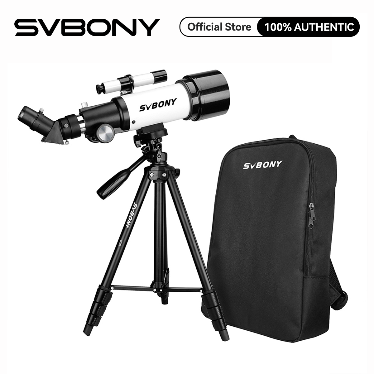 【HOT SALE】SVBONY SV501P Telescope for Beginners Adults Kids, 70mm Aperture 400mm AZ Mount, Refractor Telescope, Astronomical Telescope for Birthday Gift Travel, with Tripod and Backpack