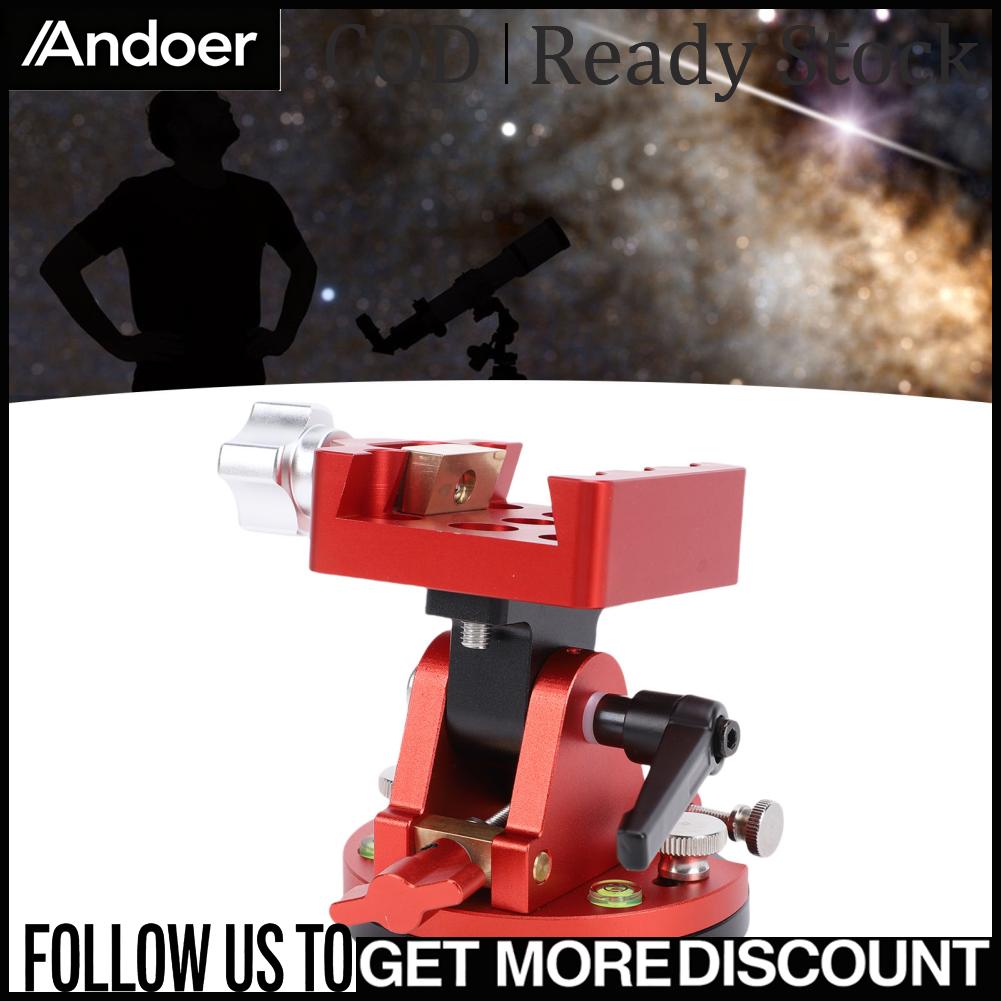 Andoer ละติจูดปรับที่นั่งอลูมิเนียมกล้องโทรทรรศน์ฐาน Equatorial Mount ดาราศาสตร์การถ่ายภาพอุปกรณ์เสริม