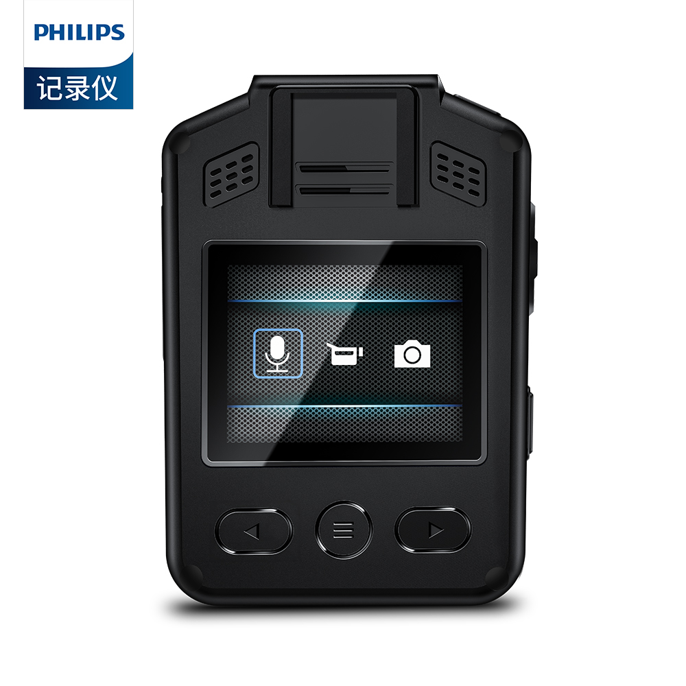 Philips Original Police Body Camera Mini Camcorder FHD Portable Waterproof 1.5 inch Screen With Back Clip VTR8101