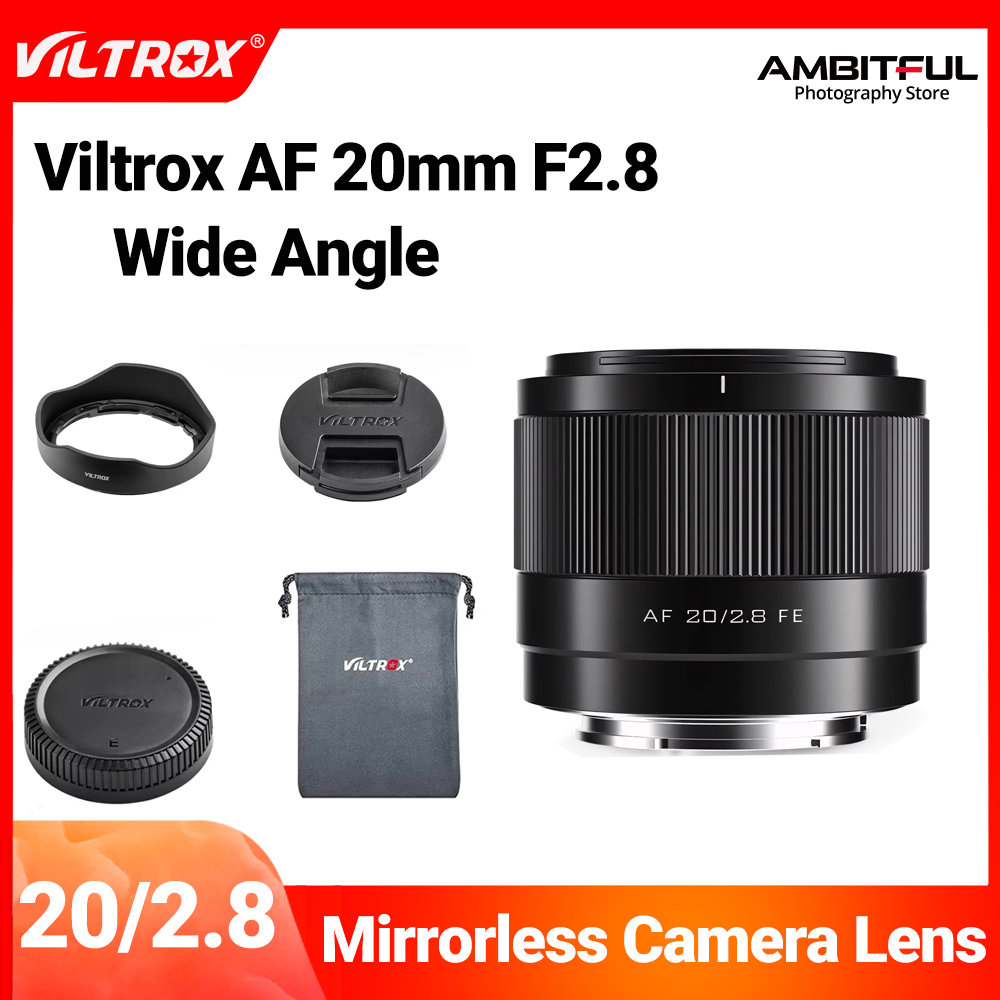 Viltrox 20mm F2.8 AF Full Frame Ultra Wide Angle Lens for Sony E Mount Mirrorless Camera