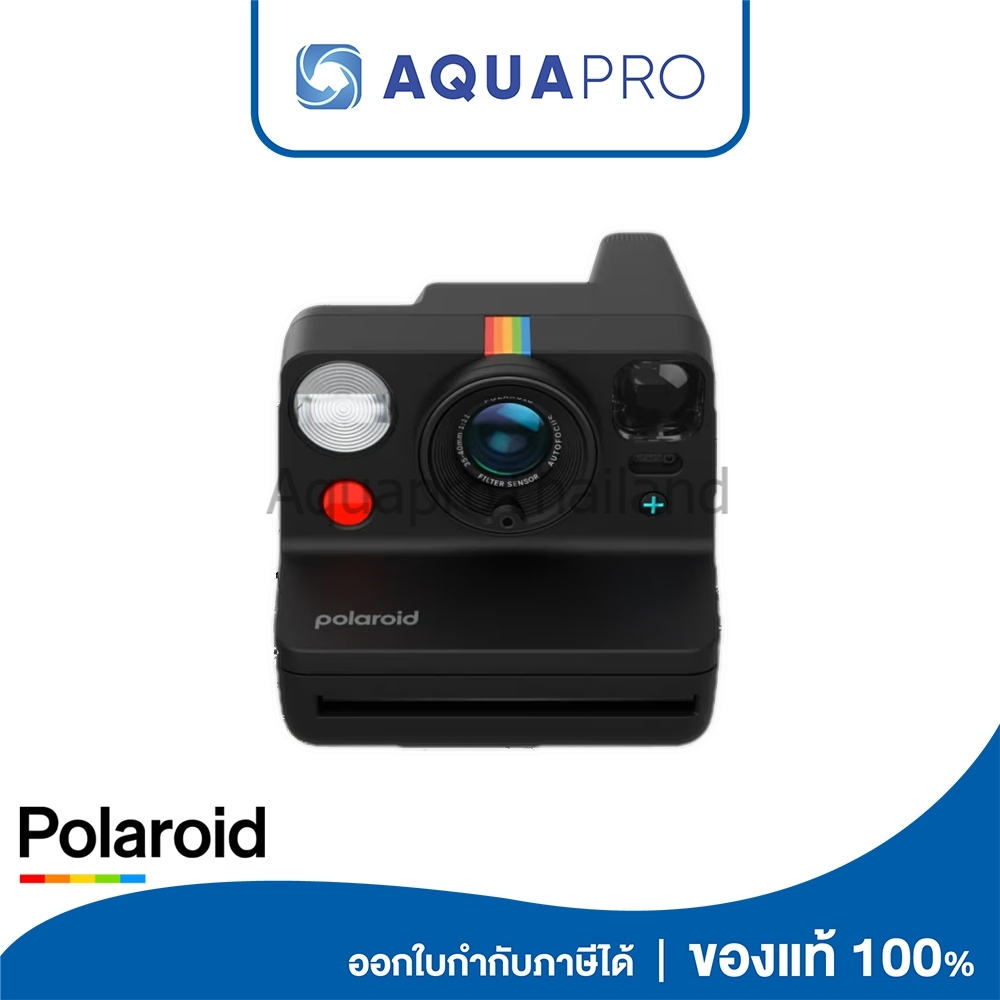 Polaroid Now+ Generation 3 Black สีดำ กล้องโพลารอยด์ กล้องอินสแตนท์ ประกันศูนย์ไทย By AquaproThailand