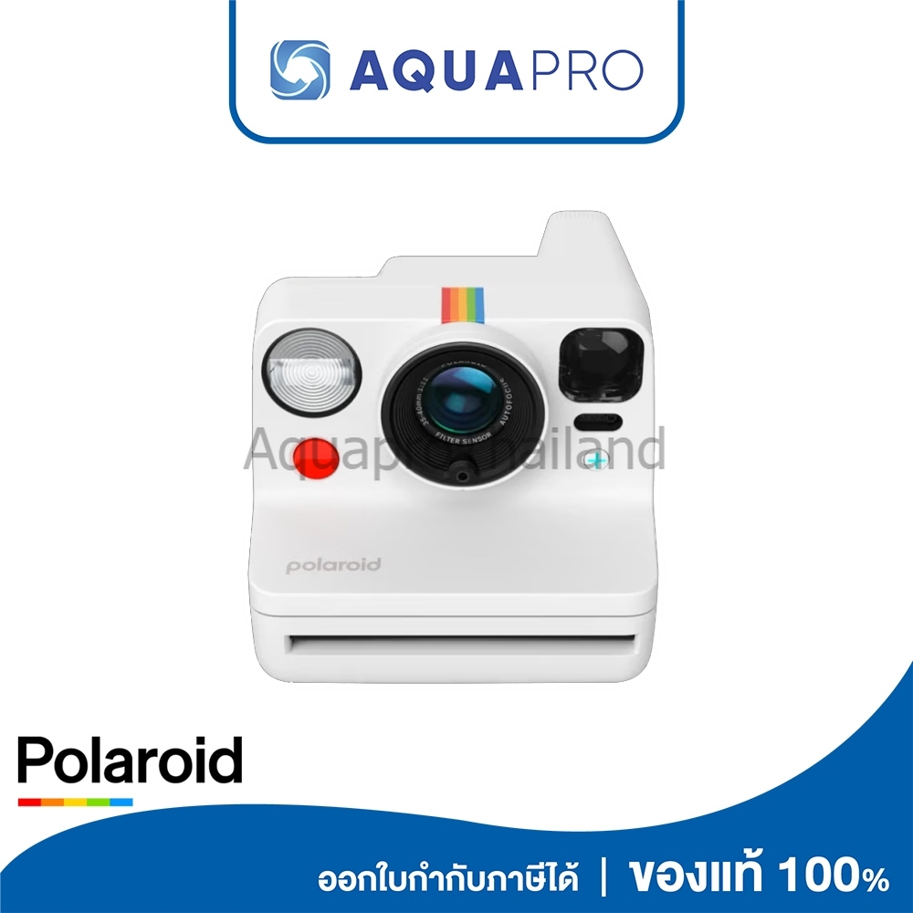 Polaroid Now+ Generation 3 White สีขาว กล้องโพลารอยด์ กล้องอินสแตนท์ ประกันศูนย์ไทย By AquaproThailand