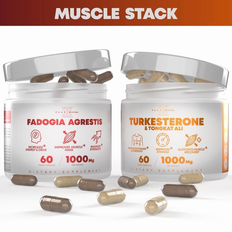 Bottle carePeak Revival-X Alpha Muscle Stack – 2000mg Total Strength Formula | Turkesterone + Tongkat Ali + Fadogia Agrestis | Build Muscle, Boost  Drive & Recover FastBottle care