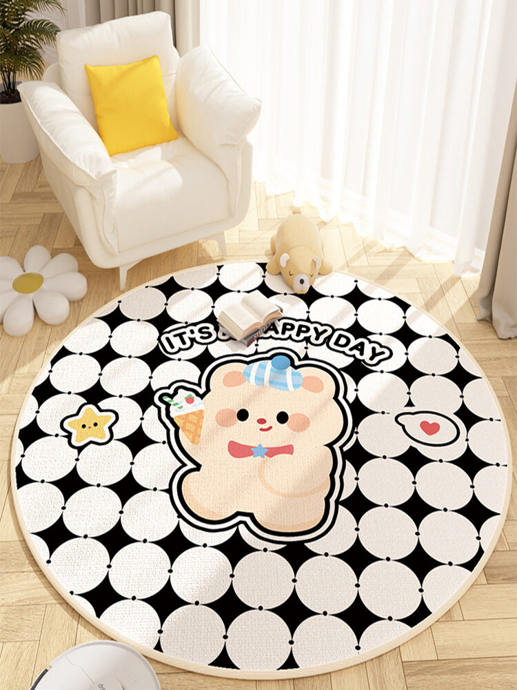 MIANMO | Kids Playroom Tent Use Easy Clean Quick Dry Cartoon Rug