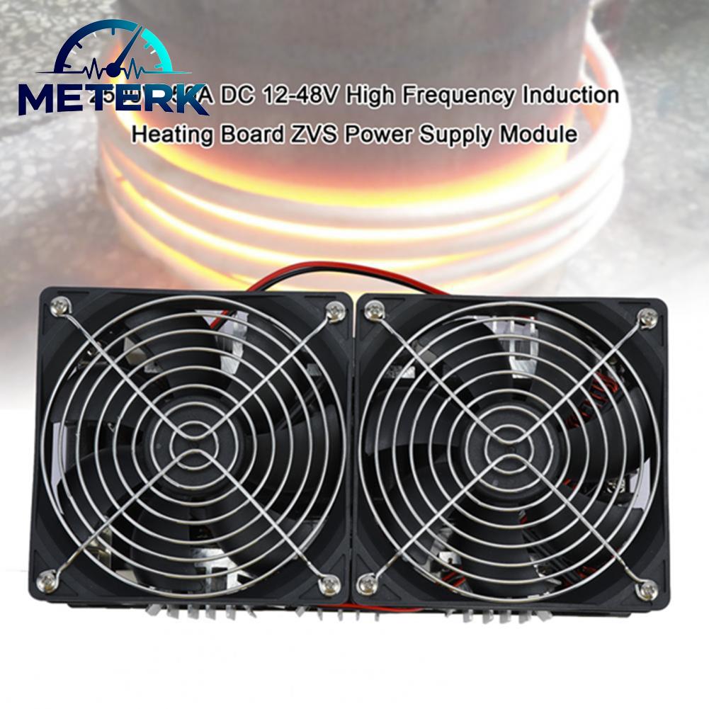 Meterk 2500W 50A DC 12-48V เครื่องทำความร้อนแบบเหนี่ยวนำ ZVS โมดูลแหล่งจ่ายไฟความถี่สูงแรงดันไฟฟ้าต่ำ Flyback DRIVER เครื่องทำความร้อน COIL สำหรับความร้อนโลหะละลาย