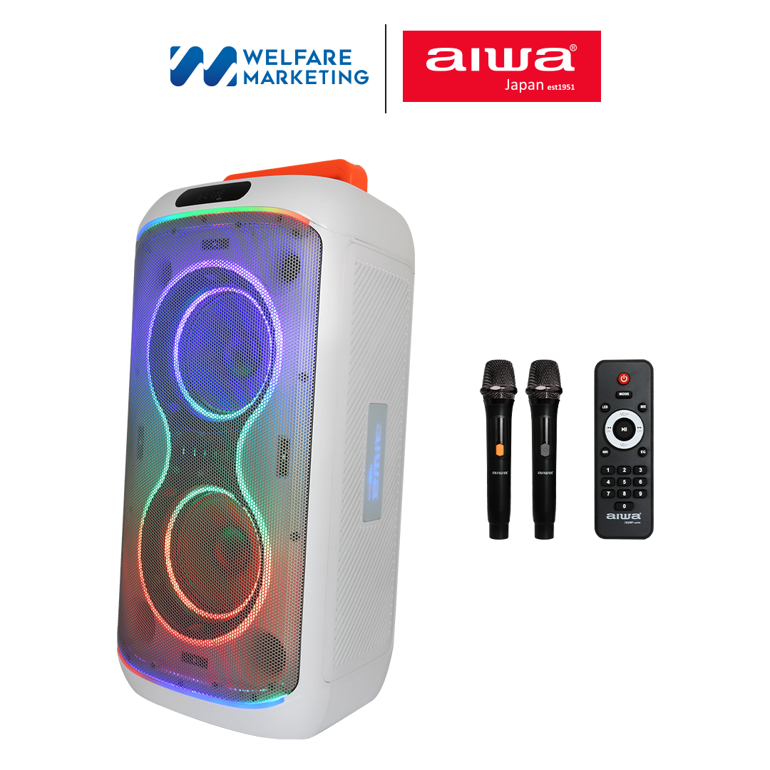 [0% Installment] Aiwa Aw-X5150 Party Speaker Bluetooth Party Speaker