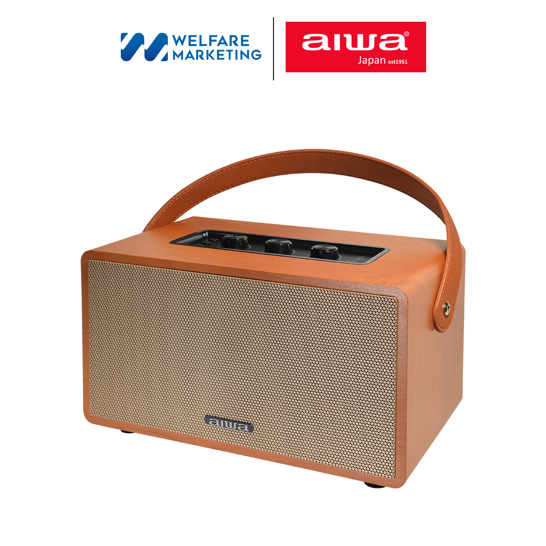 [0% Installment] Aiwa Timeless Bluetooth Speaker Portable Bluetooth Speaker Bass++