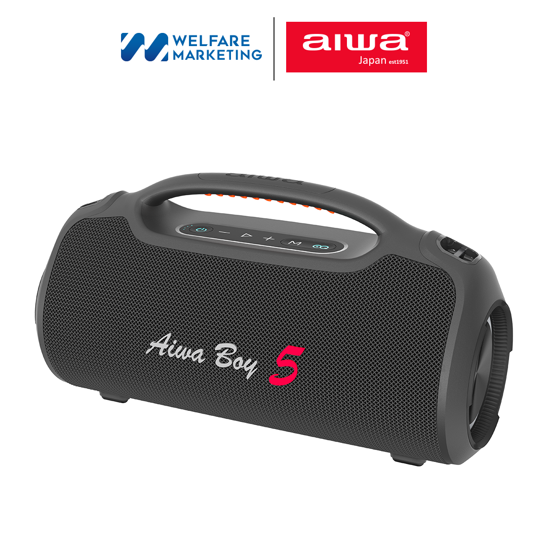 [0% Installment Payment] Aiwa Aw-Bb20 Bluetooth Speaker, Portable Bluetooth Speaker, Waterproof to Ipx6 Level.