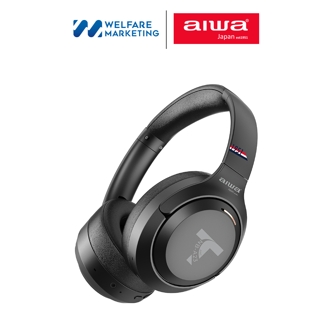 AIWA NB-A23TANC Bluetooth Headphones หูฟังครอบหู น้ำหนักเบา กันน้ำระดับ IPX4 (ANC)