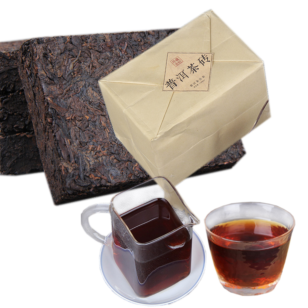 1000g Aged Ripe Pu-erh Tea Brick Natural Herbal Energy Tea for Daily Health