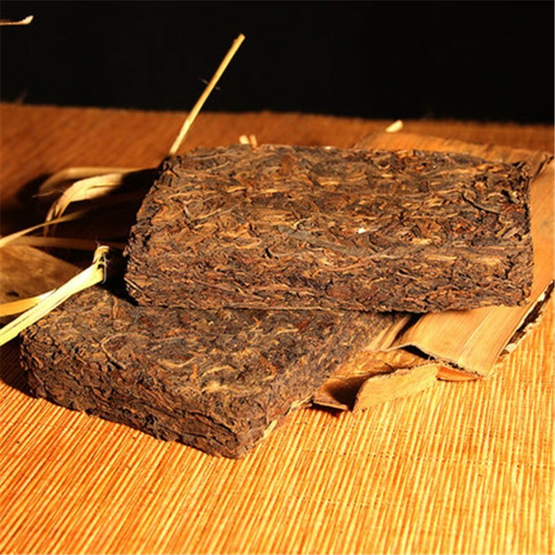 ชาผูเอ่อร์หมักสุกก้อน 1000g สมุนไพรดีท็อกซ์จากเมิ่งไห่